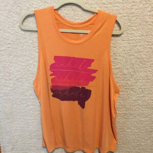 All in Motion orange L tank top